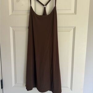 Outdoor Voices Brown Backless Dress